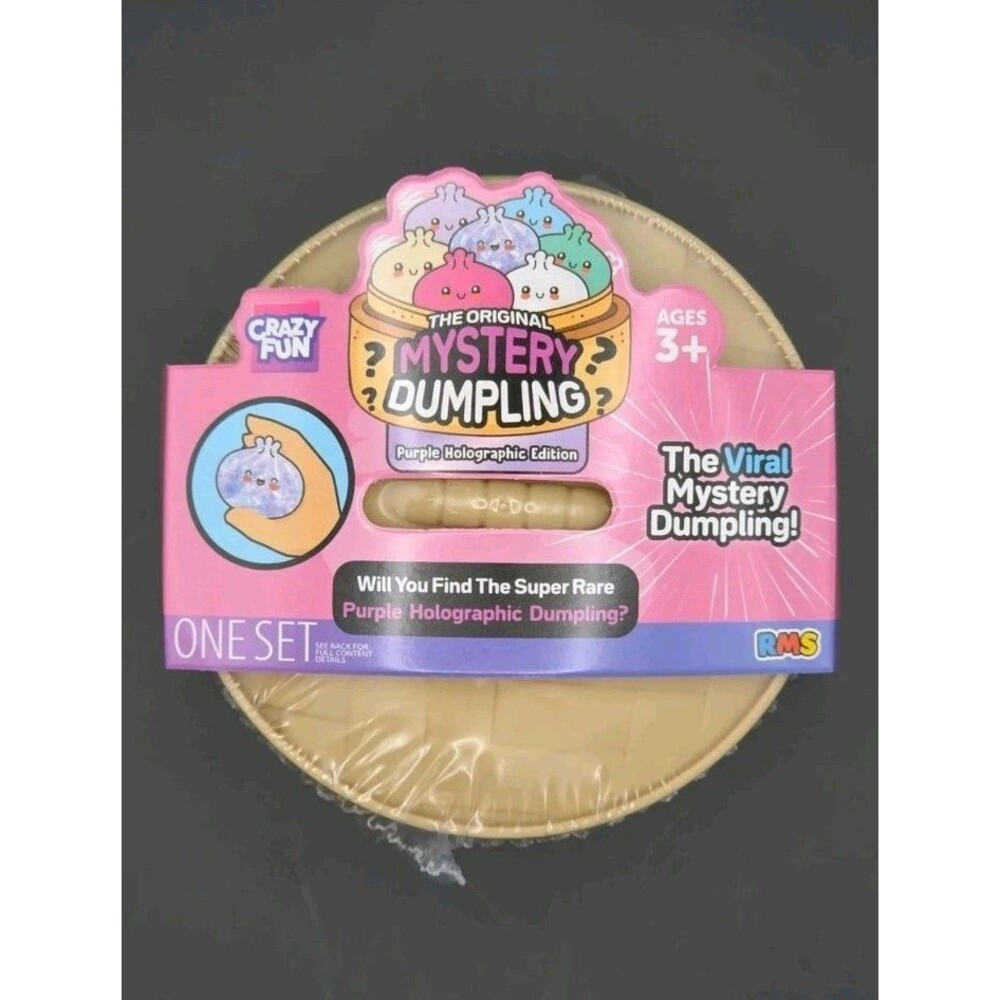 Viral Five Below Mystery Squishy Dumpling (New) Purple Holographic Edition